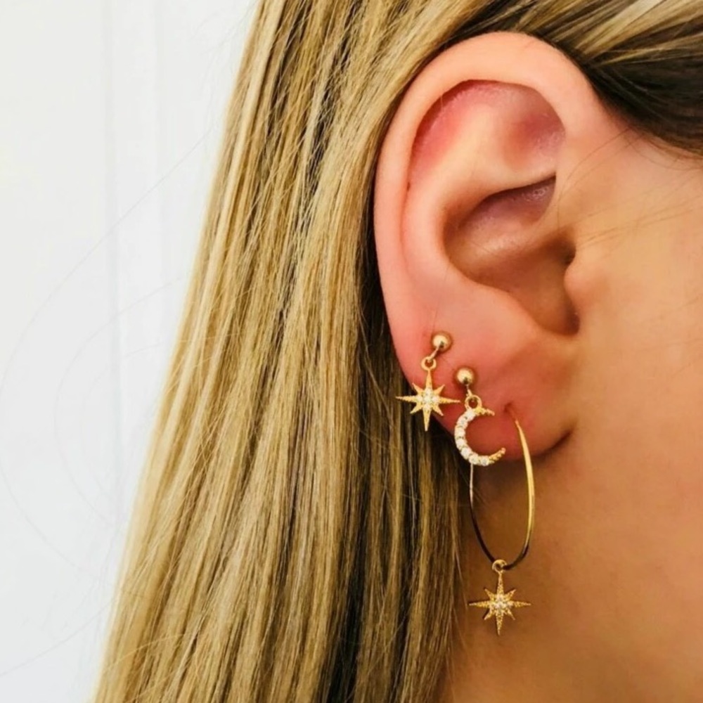 Moon🌙 star⭐️ earring set